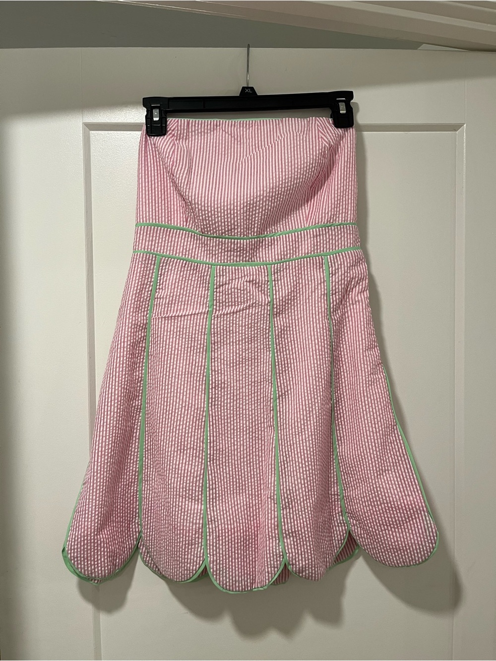 Seersucker Mini Dress - Picture 2 of 5